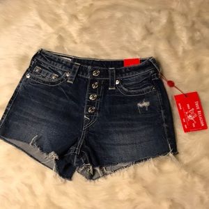 True Religion Colette high rise shorts